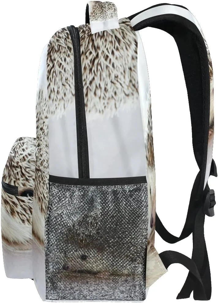 senya Hedgehog School Backpack for Boys Girls Bookbag Travel Bag One Size Multicolored 4