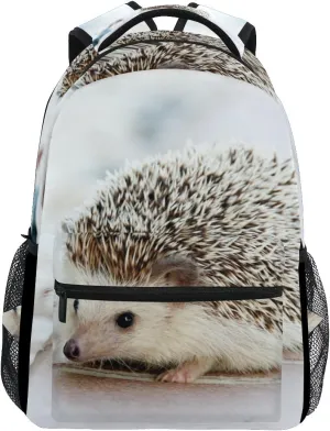 senya Hedgehog School Backpack for Boys Girls Bookbag Travel Bag One Size Multicolored 4