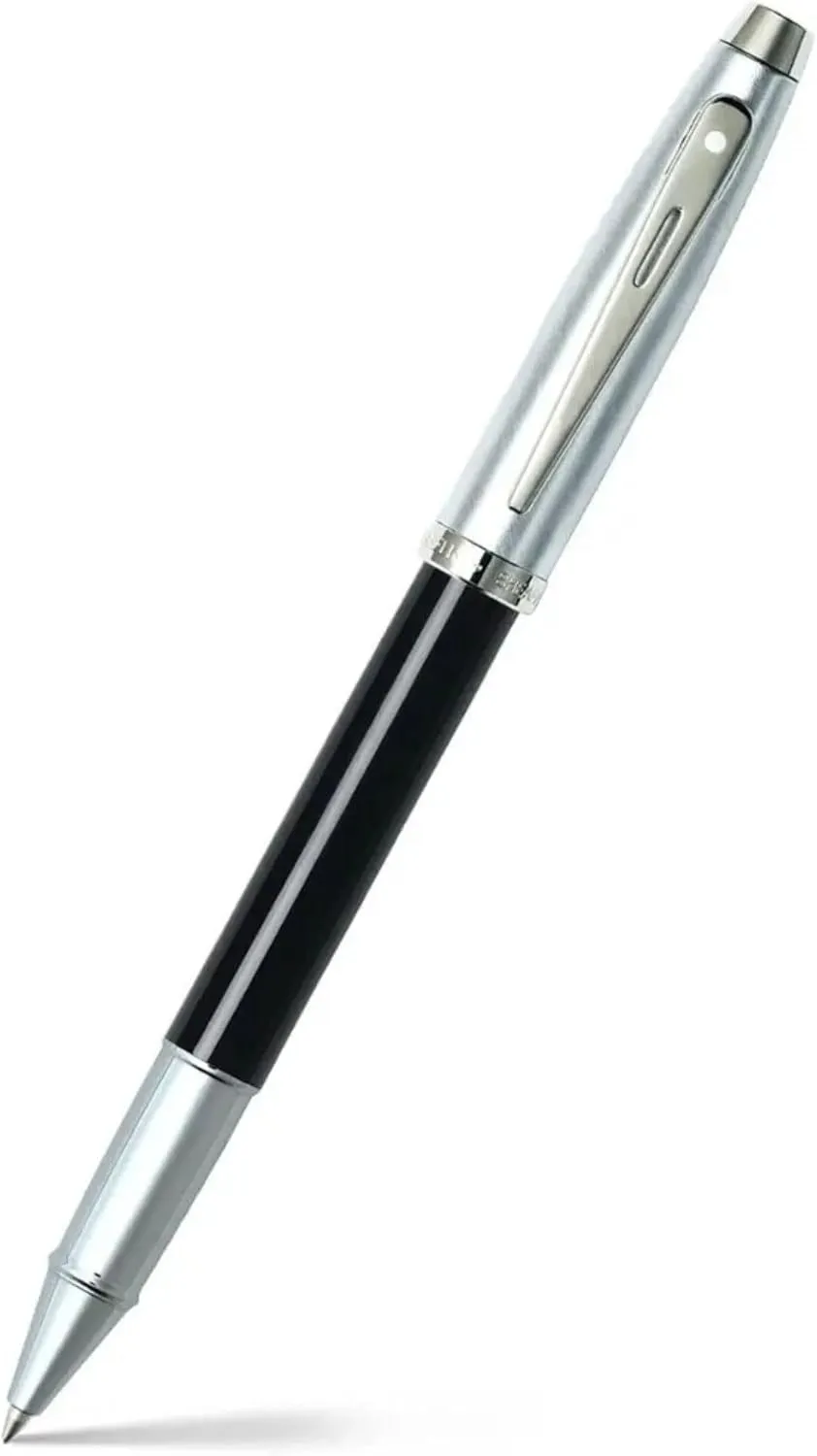 Sheaffer 100 Black Lacquer Rollerball Pen with Chrome Trim