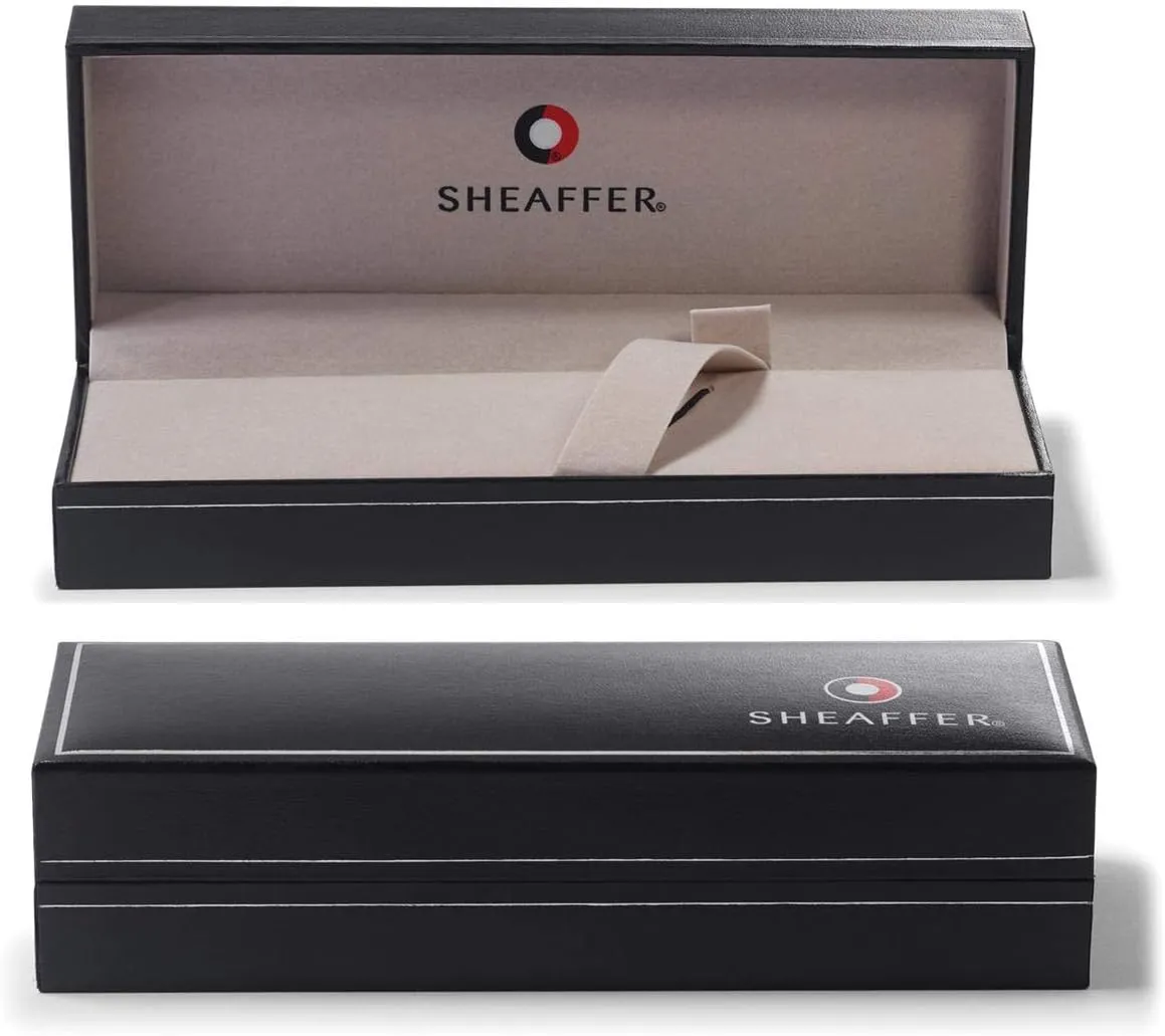 Sheaffer 100 Brushed Chrome Ballpoint Pen with Chrome Trim