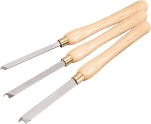 Shop Fox D3786 Lathe Ring Chisel Set, 3-Piece