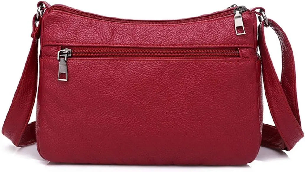 Shoulder Bag for Women, Soft PU Leather Purses with Multi Pockets Crossbody Bag Pocketbooks for Daily Use Travel