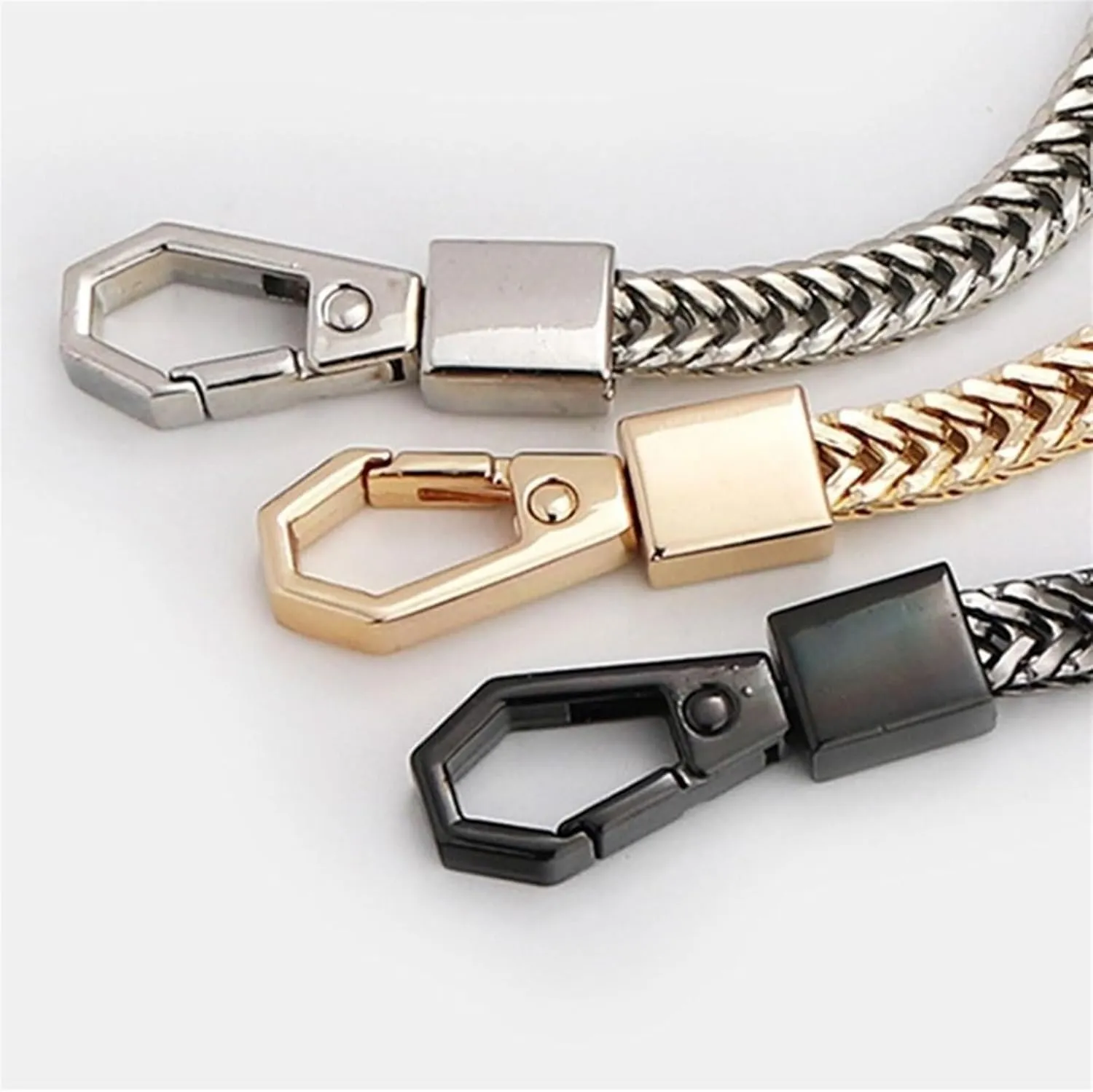 Shoulder Strap 80/90/100/110/120/130/140cm Metal Bag Chain DIY Bag Strap Replacement Purse Chain Shoulder Bag Straps Small Handbag Purse Handle Chains Handbags Strap(140cm)