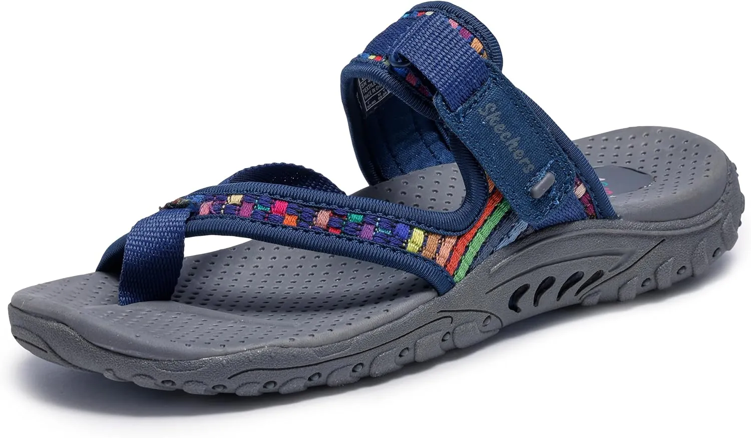 Skechers Women's Reggae Mad Swag Toe Thong Woven Sandal