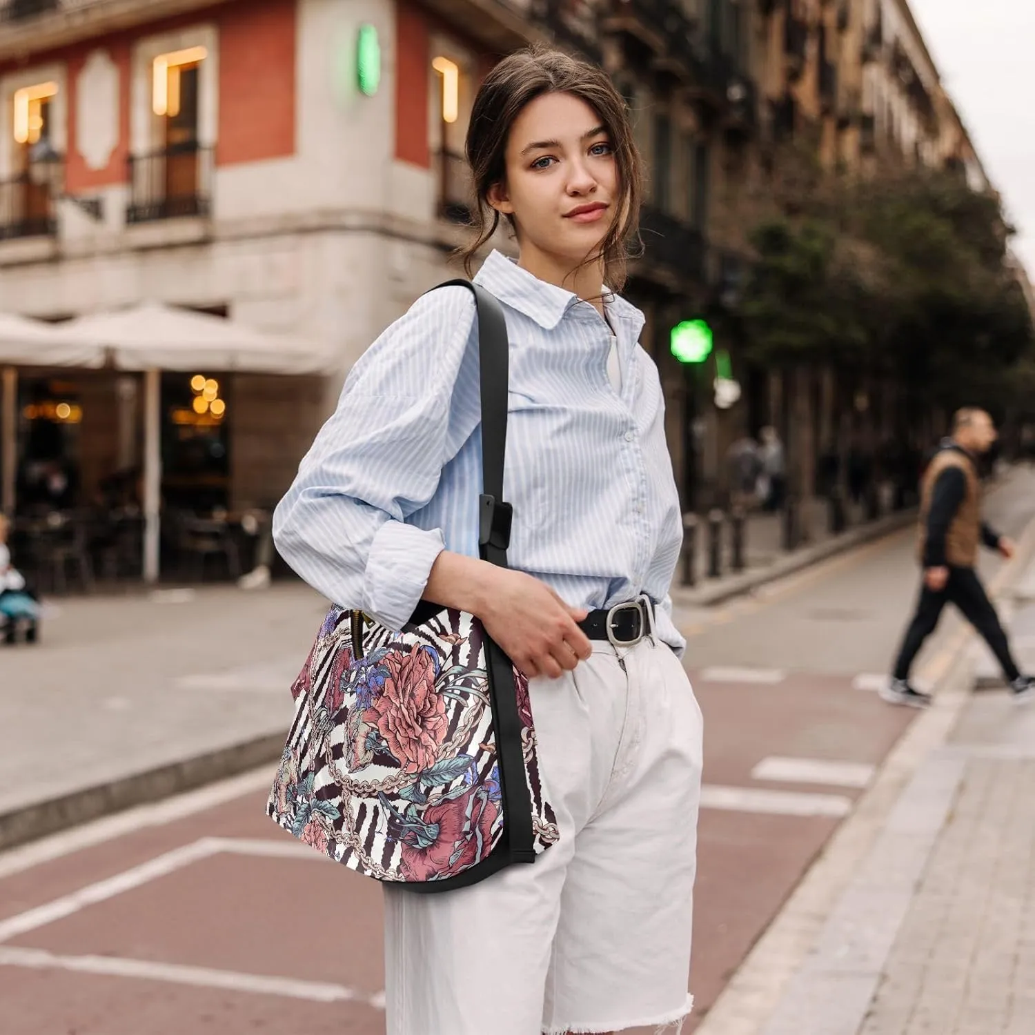 Sling Bag for Women Crossbody Purse Leather Shoulder Handbag Purses for Work Shopping Cycling Travel Running Patternt 1