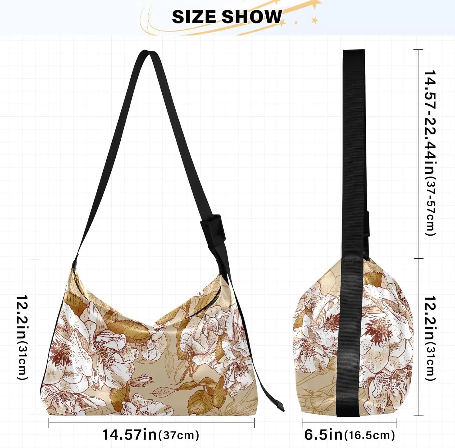 Sling Bag for Women Crossbody Purse Leather Shoulder Handbag Purses for Work Shopping Cycling Travel Running Patternt 1