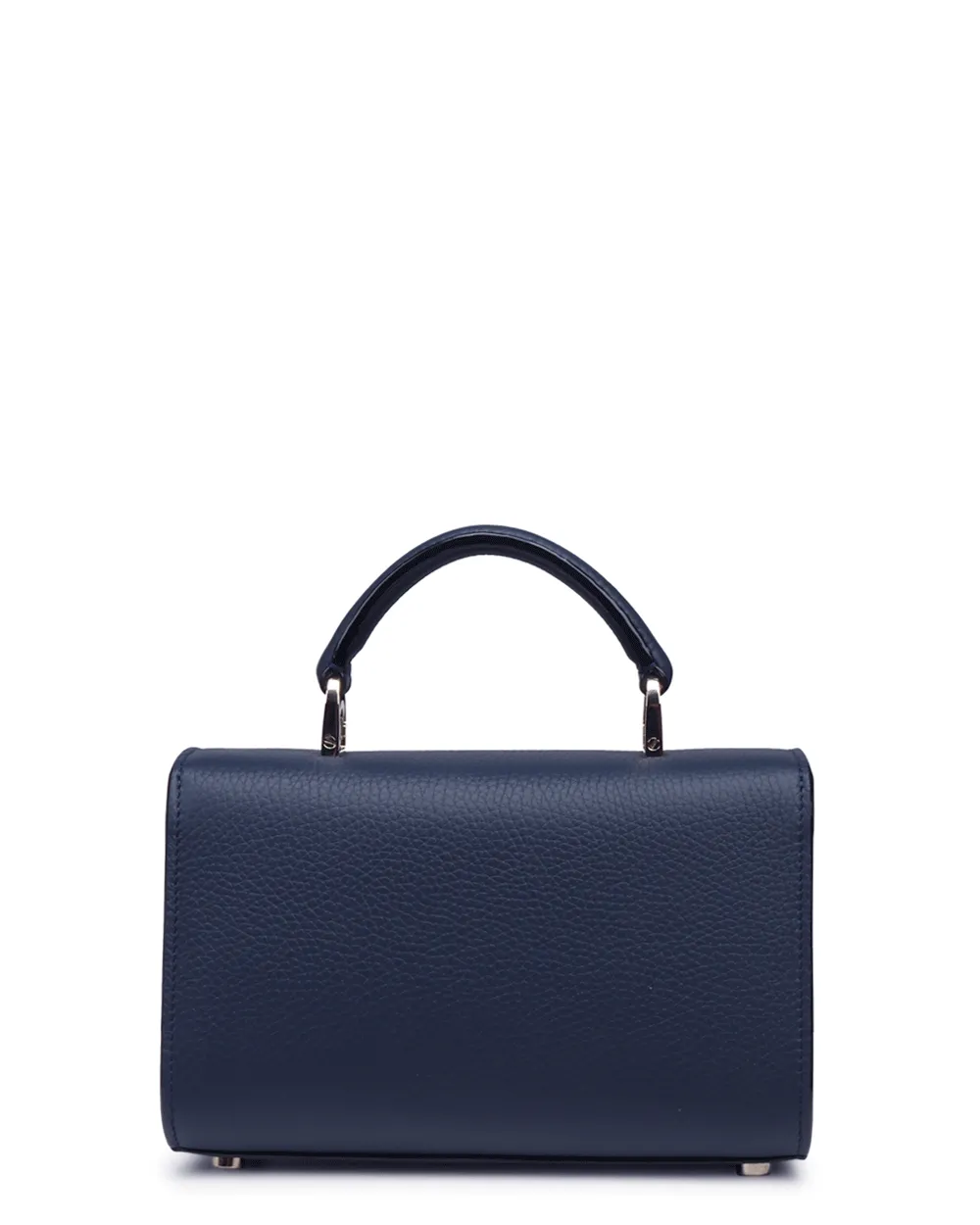 Small Ana Top Handle Bag in Navy
