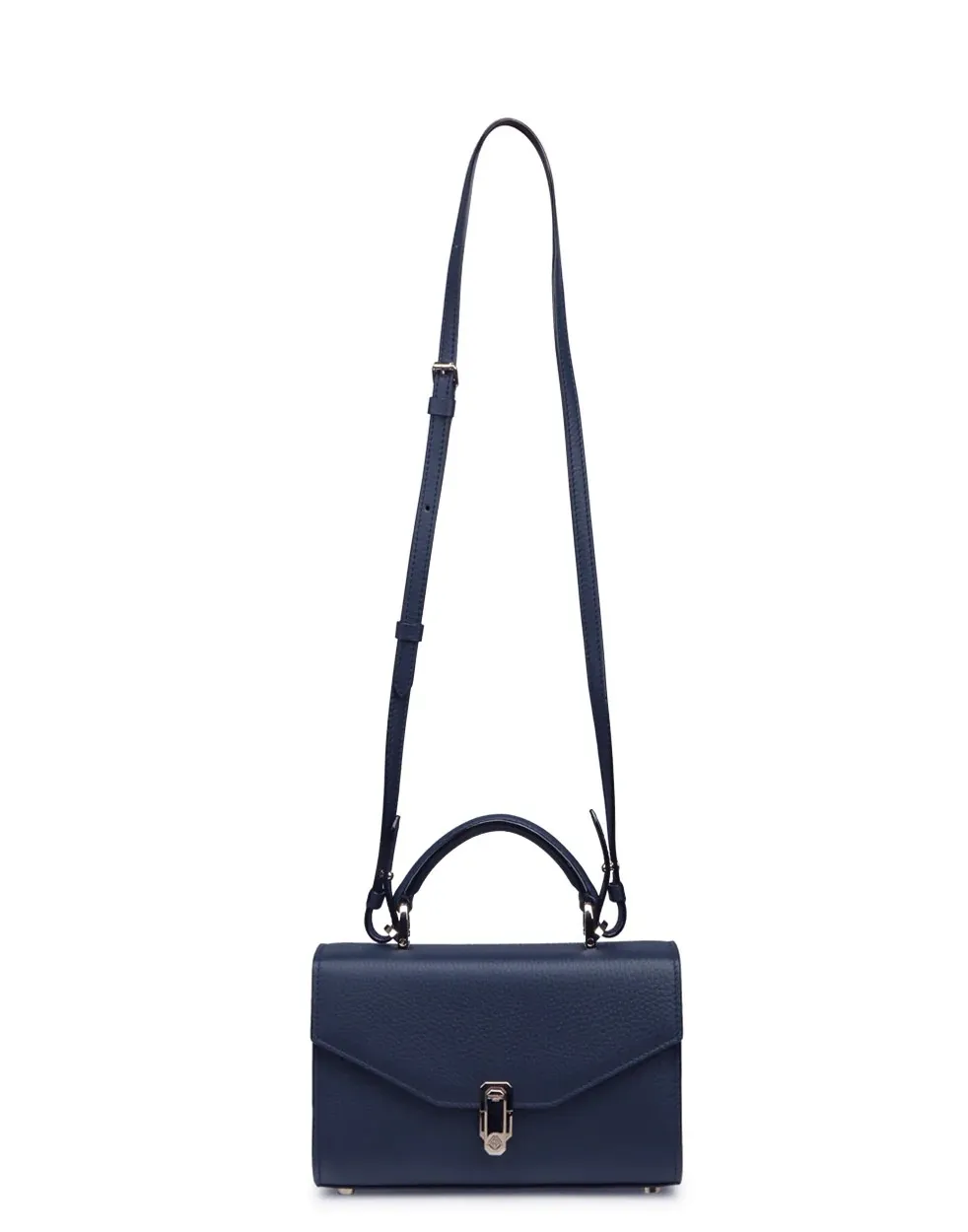 Small Ana Top Handle Bag in Navy