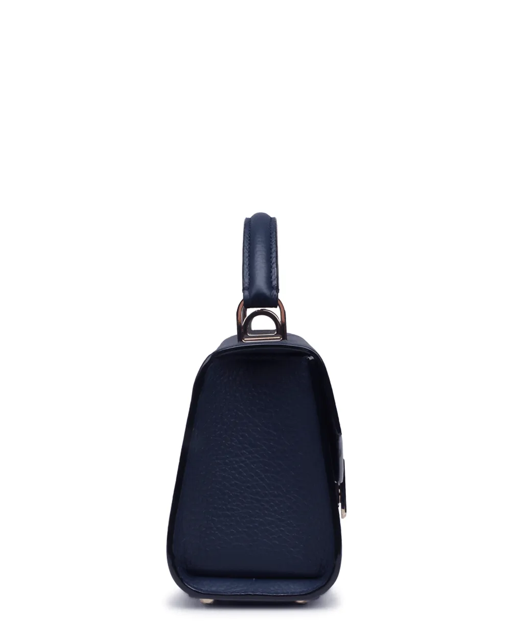 Small Ana Top Handle Bag in Navy