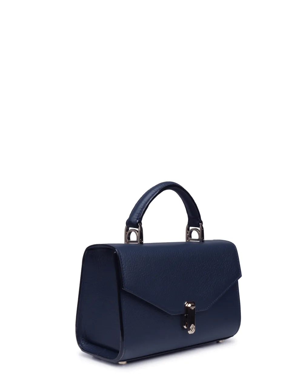 Small Ana Top Handle Bag in Navy