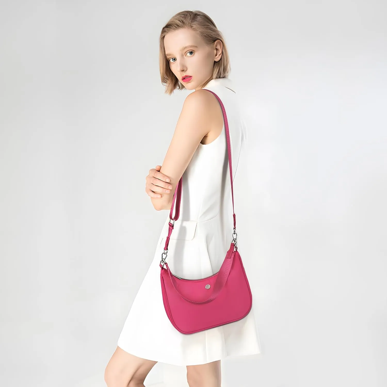Small Crossbody Bags For Women Adjustable Mini Shoulder Bag Small Purses Handbags With Two detachable Straps
