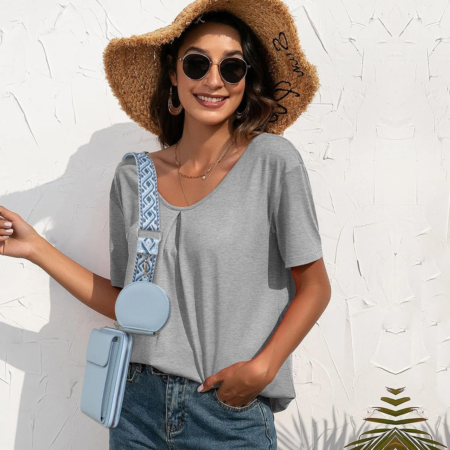 Small Crossbody Bags for Women Trendy Vegan Leather Cell Phone Purse Wallet Bag Handbag with Coin Purse &Card Slots