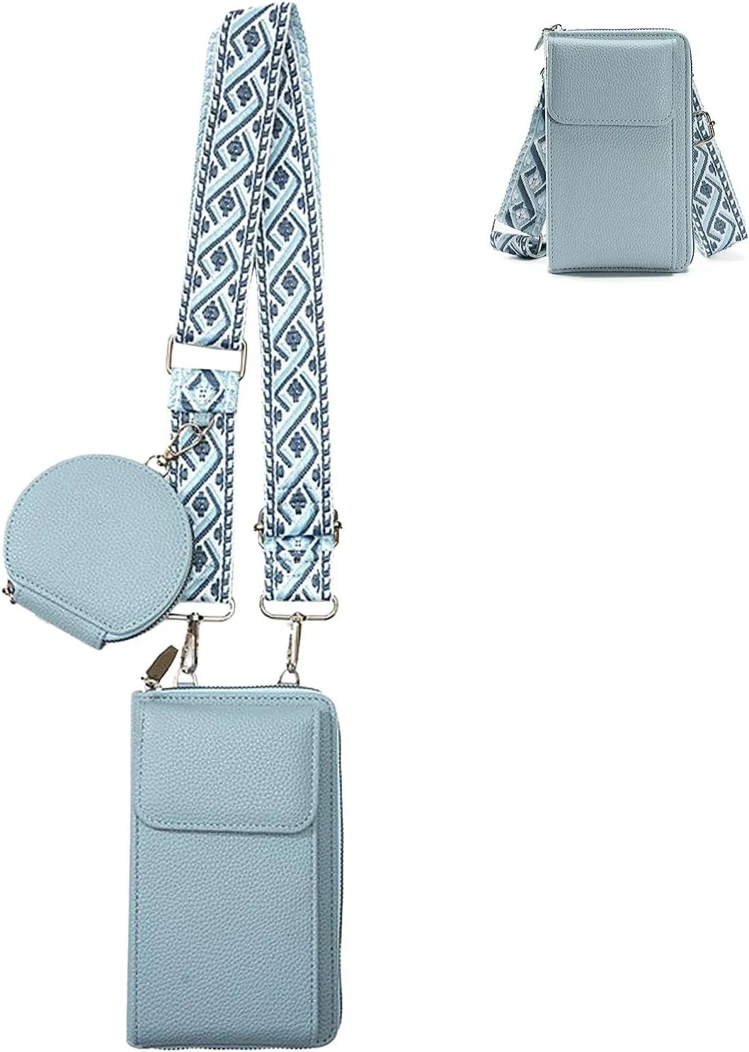 Small Crossbody Bags for Women Trendy Vegan Leather Cell Phone Purse Wallet Bag Handbag with Coin Purse &Card Slots