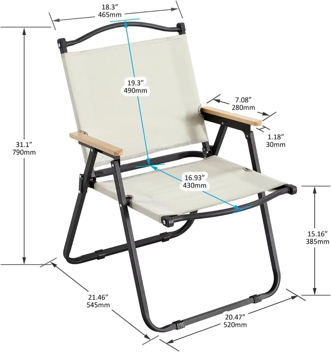 Small Folding Camping Table and Chairs Set of 4,Lightweight Portable Aluminum Table for Outdoor Camping, Picnic, Beach,Backyard, BBQ, Party, Patio, Brown Beige