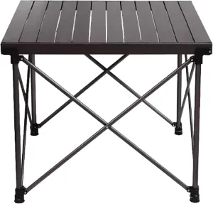 SOBOUR Liftable Camping Table Aluminum Alloy Picnic Table Ultralight Folding Camping Table Roll Up Table Top Multi-Purpose for Camp