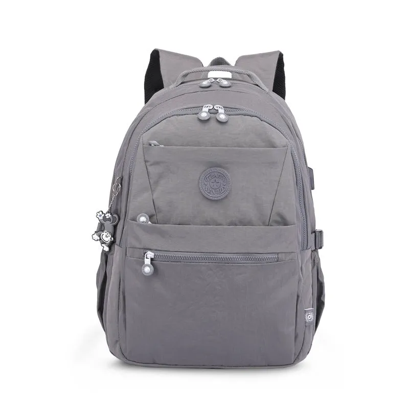 Soft Surface Zipper Neutral Interlayer Computer Backpacks