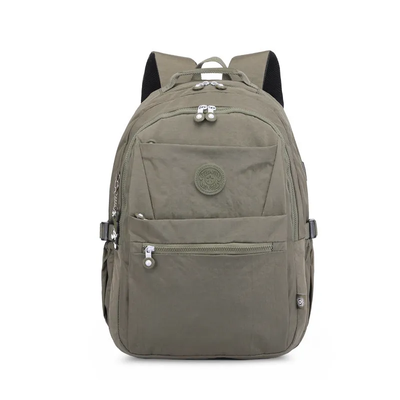Soft Surface Zipper Neutral Interlayer Computer Backpacks