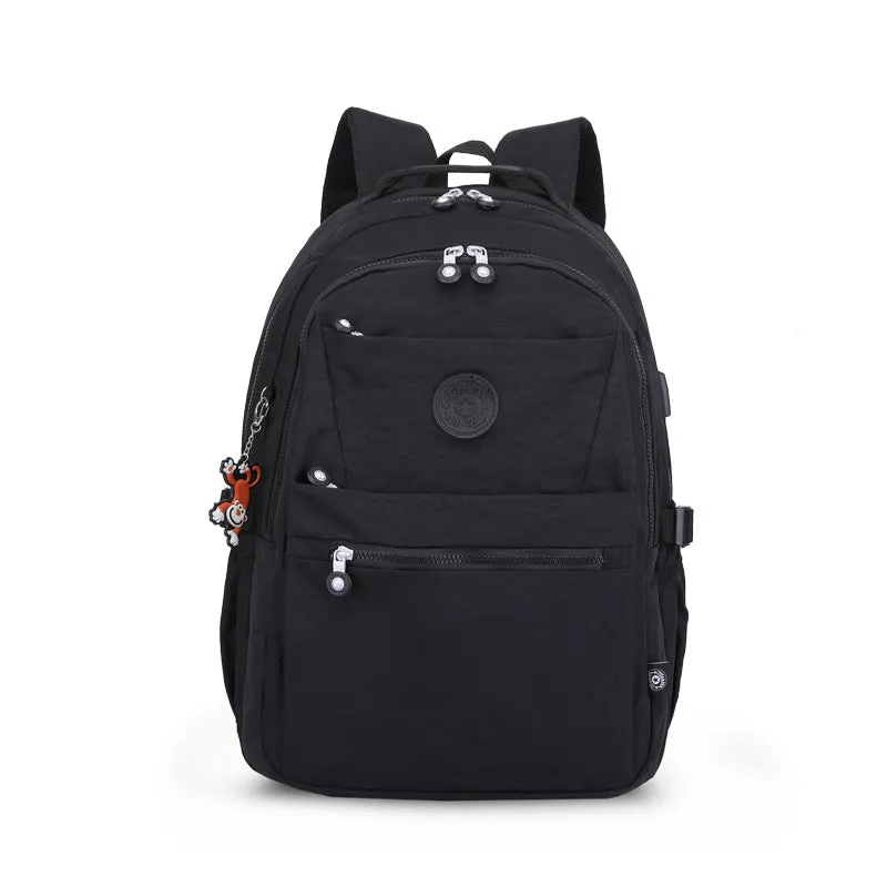 Soft Surface Zipper Neutral Interlayer Computer Backpacks