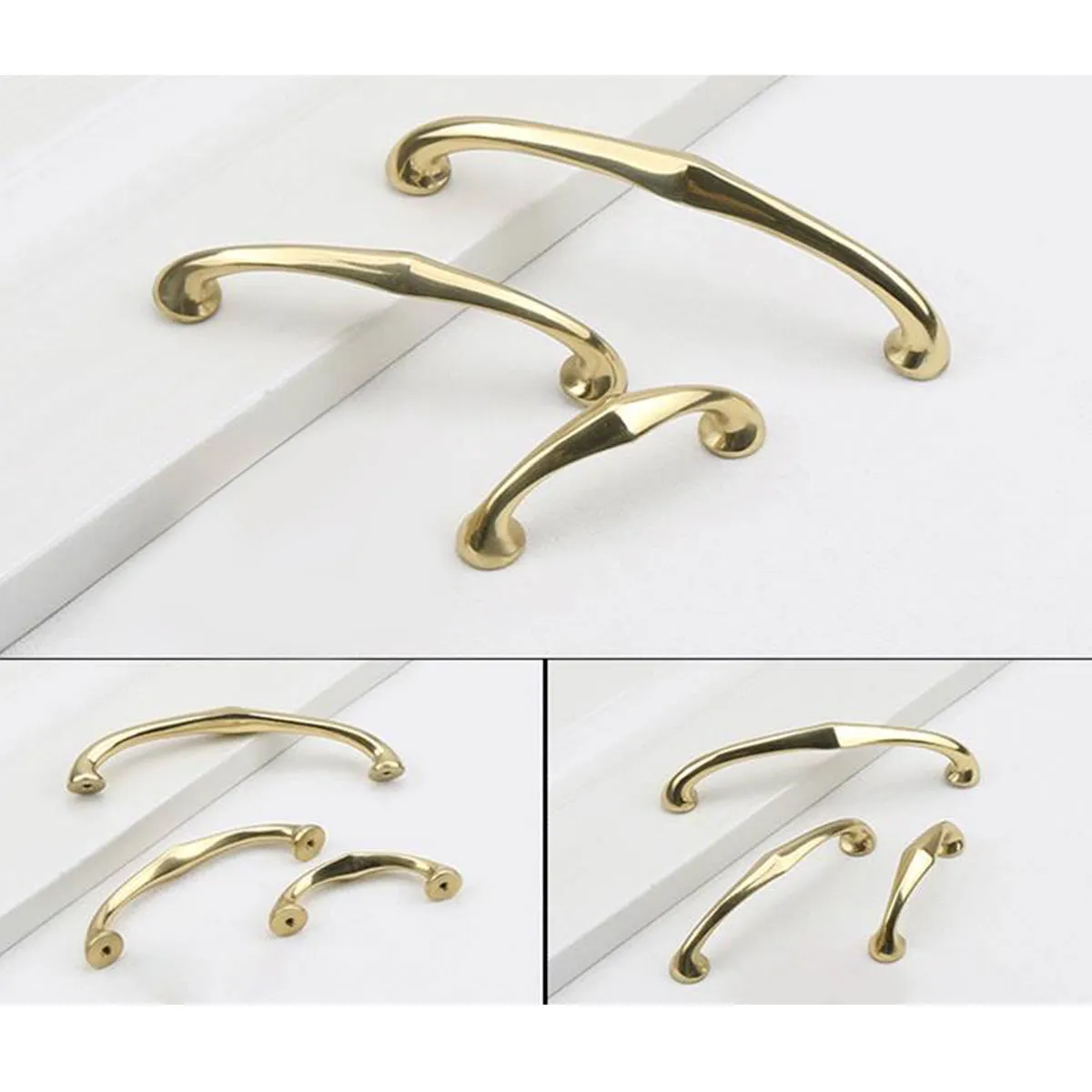 Solid Brass Cabinet Handles | Modern Cabinet Pull Handles