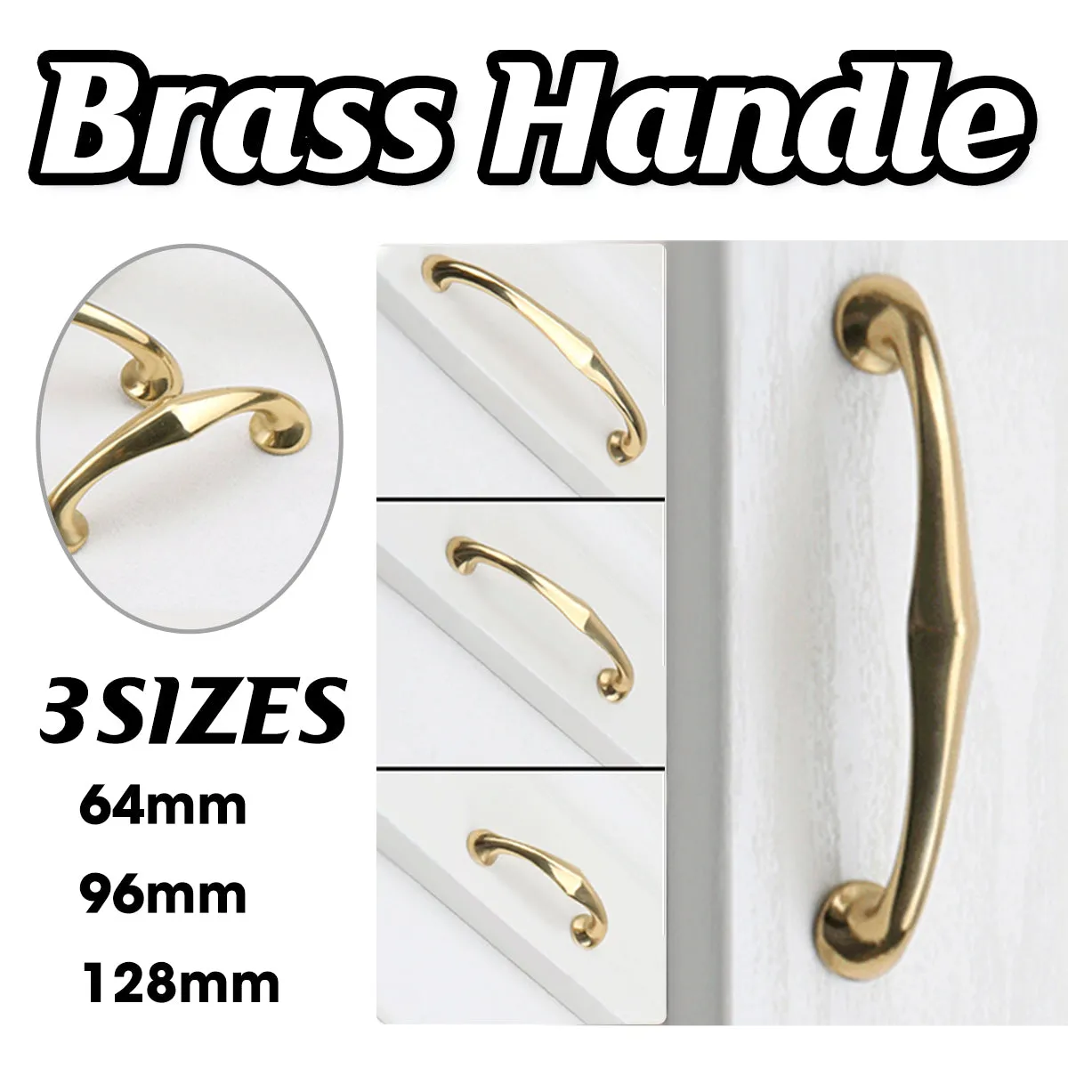 Solid Brass Cabinet Handles | Modern Cabinet Pull Handles