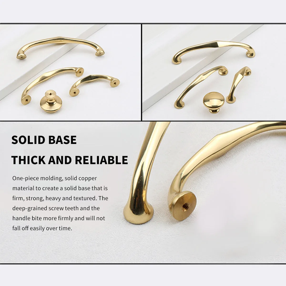Solid Brass Cabinet Handles | Modern Cabinet Pull Handles