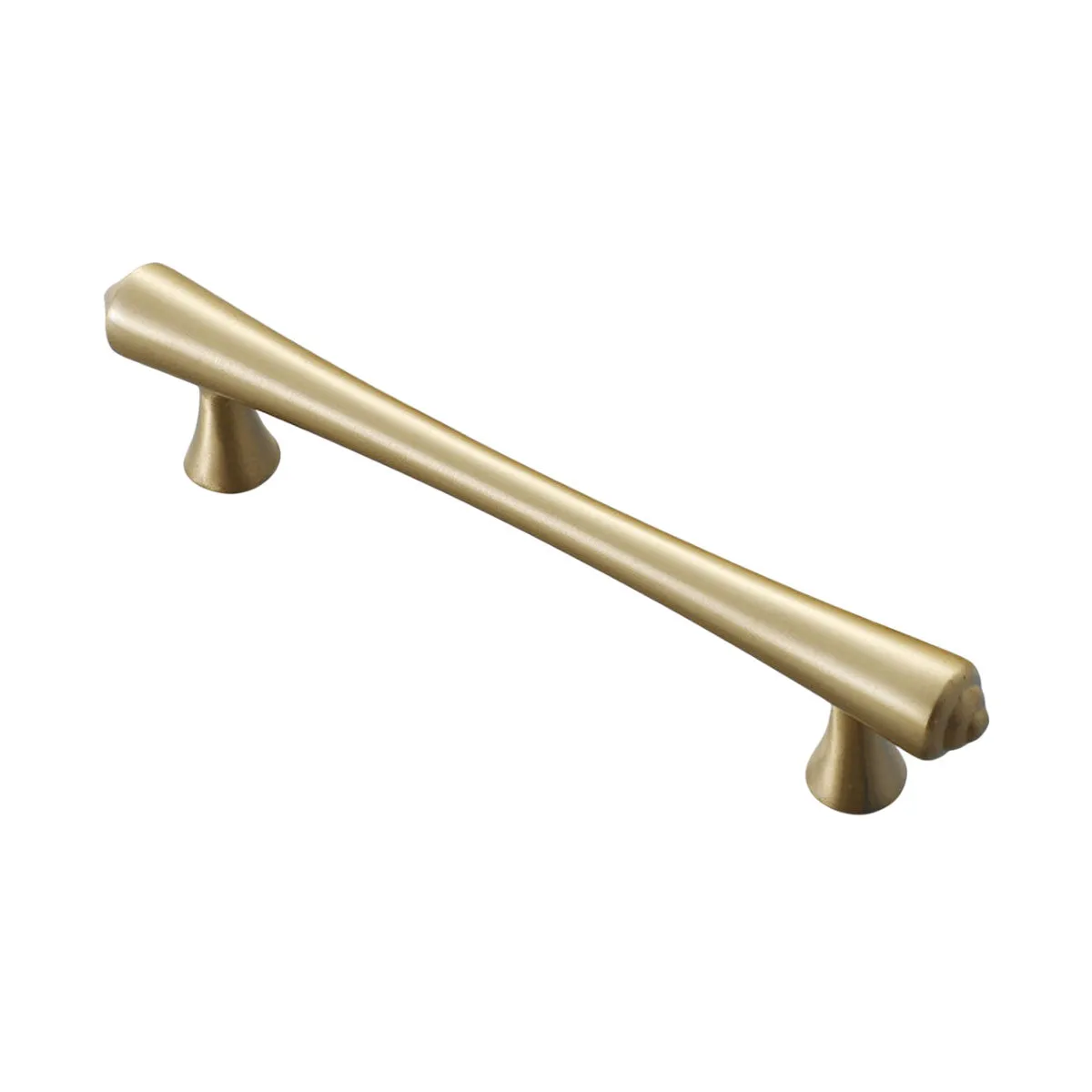 Solid Copper Cabinet Pull Handles – Modern Curved T-Bar Design