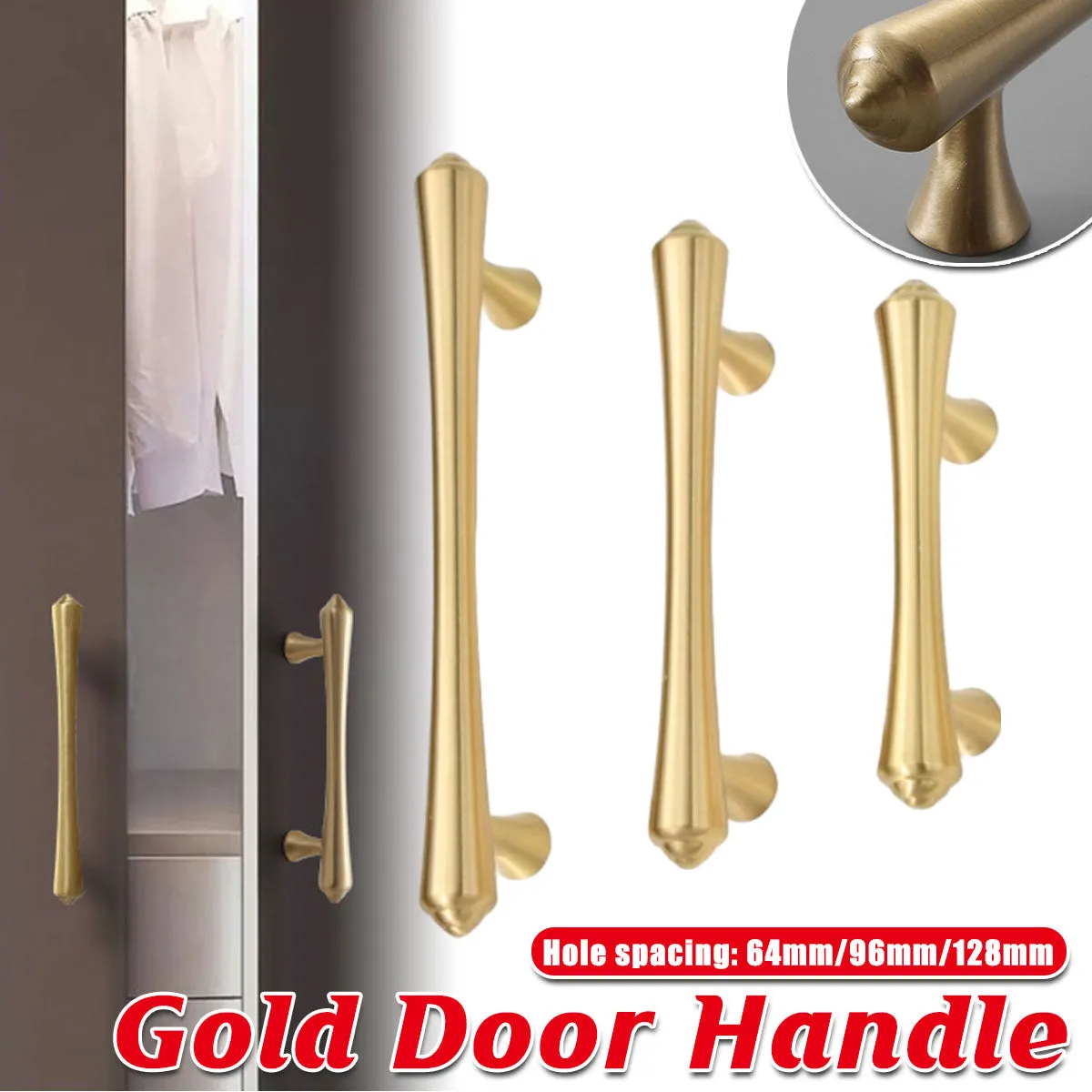Solid Copper Cabinet Pull Handles – Modern Curved T-Bar Design