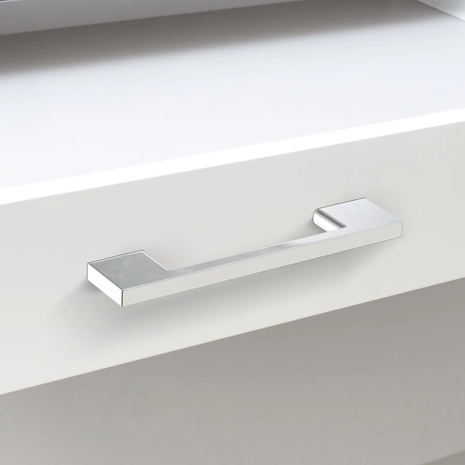 Southern Hills Polished Chrome Cabinet Handles - 5-Pack - 3.75" Centers - Chrome Drawer Pulls - Silver Cabinet Handles - Modern Cabinet Hardware - Kitchen Cabinet Pulls - SH3229-96-CHR-5