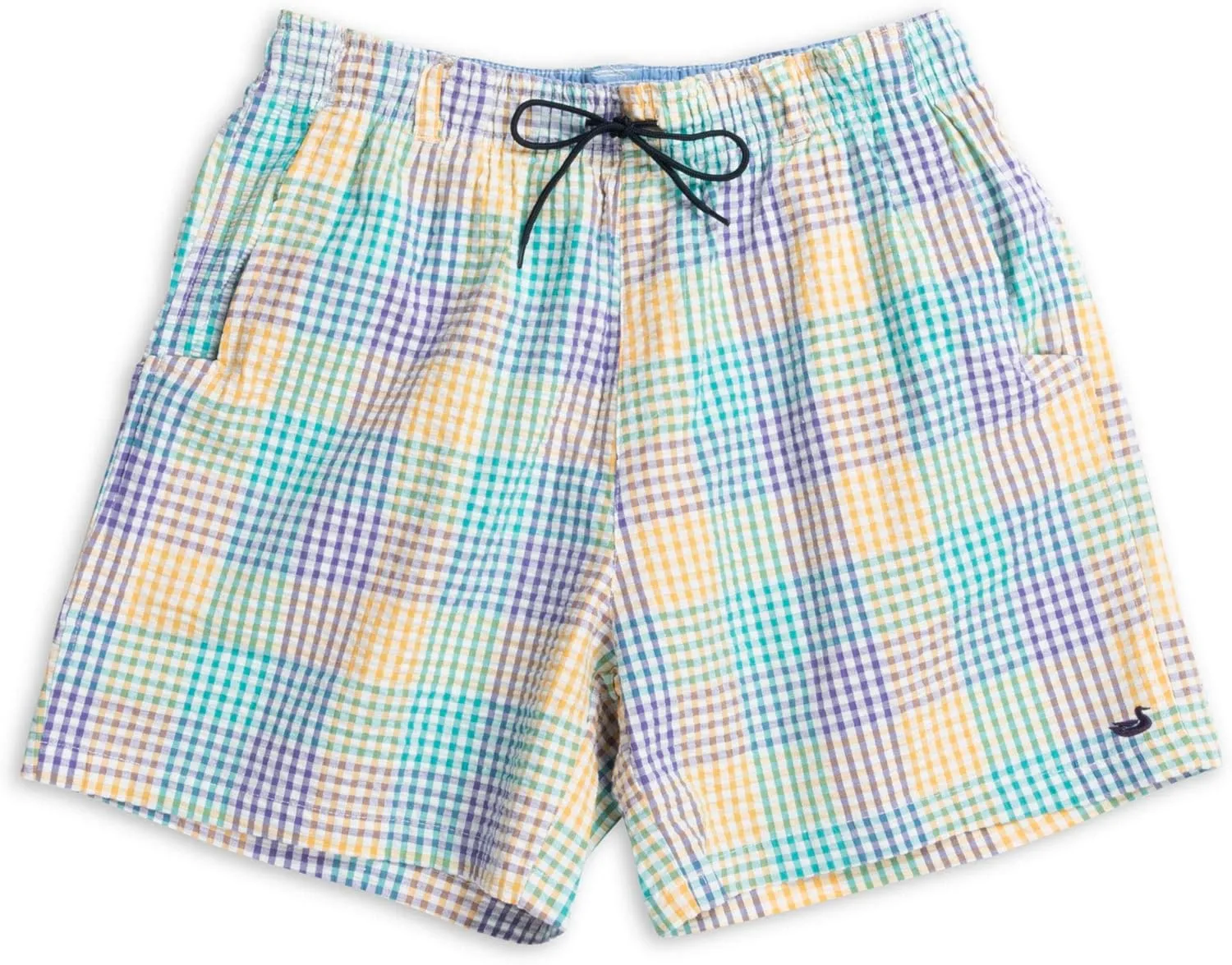 Southern Marsh Dockside Swim Trunk - Seersucker Gingham