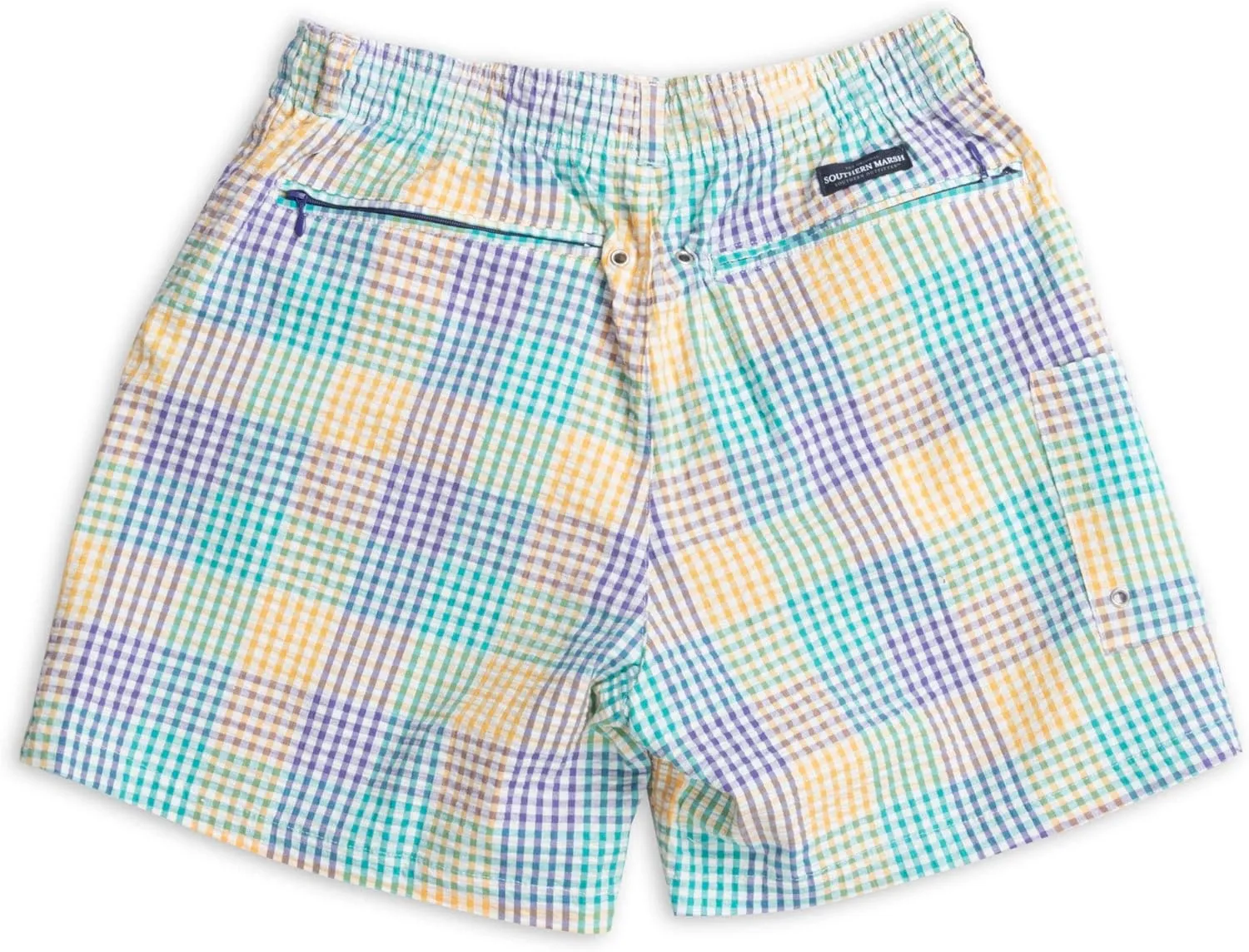 Southern Marsh Dockside Swim Trunk - Seersucker Gingham