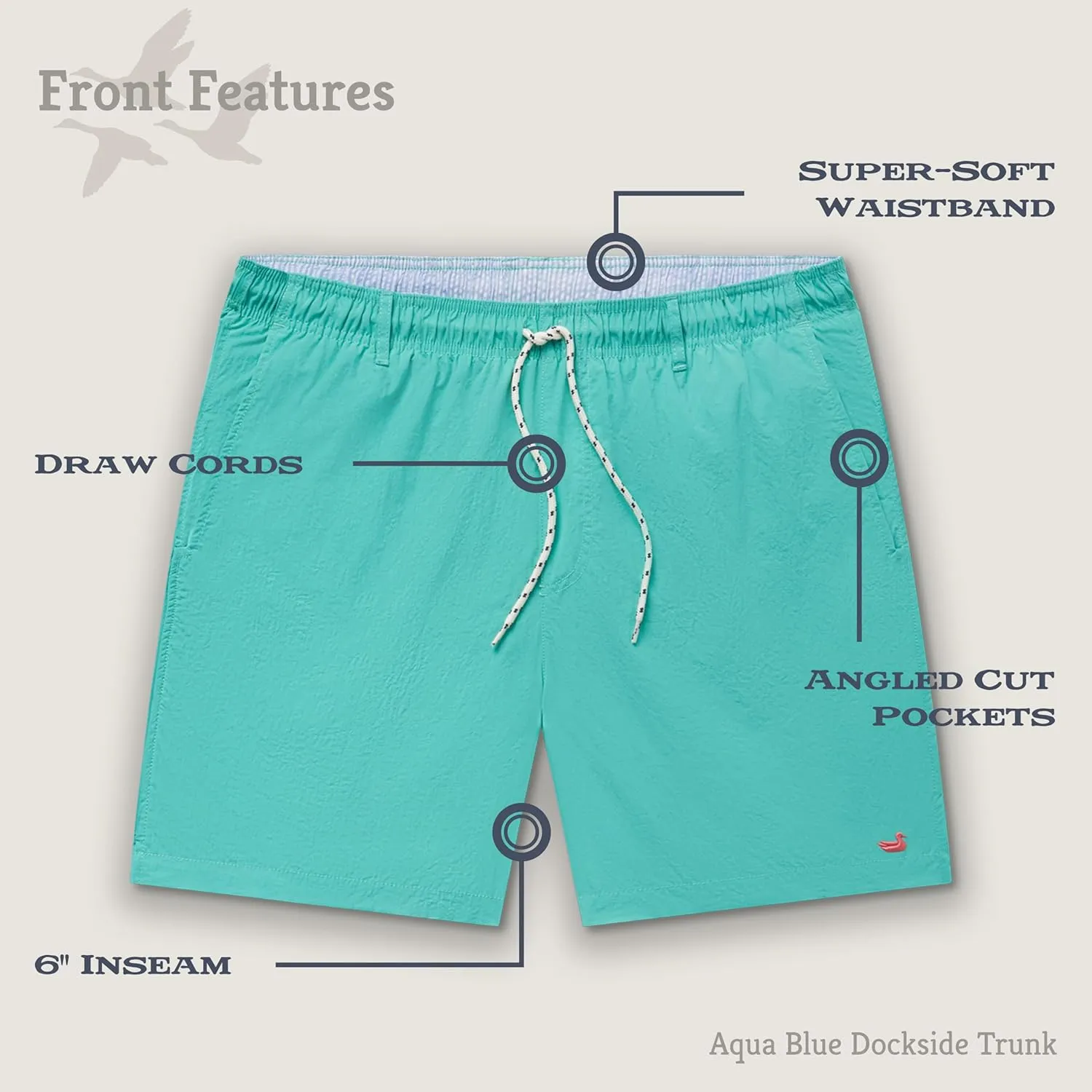 Southern Marsh Dockside Swim Trunk - Stripes