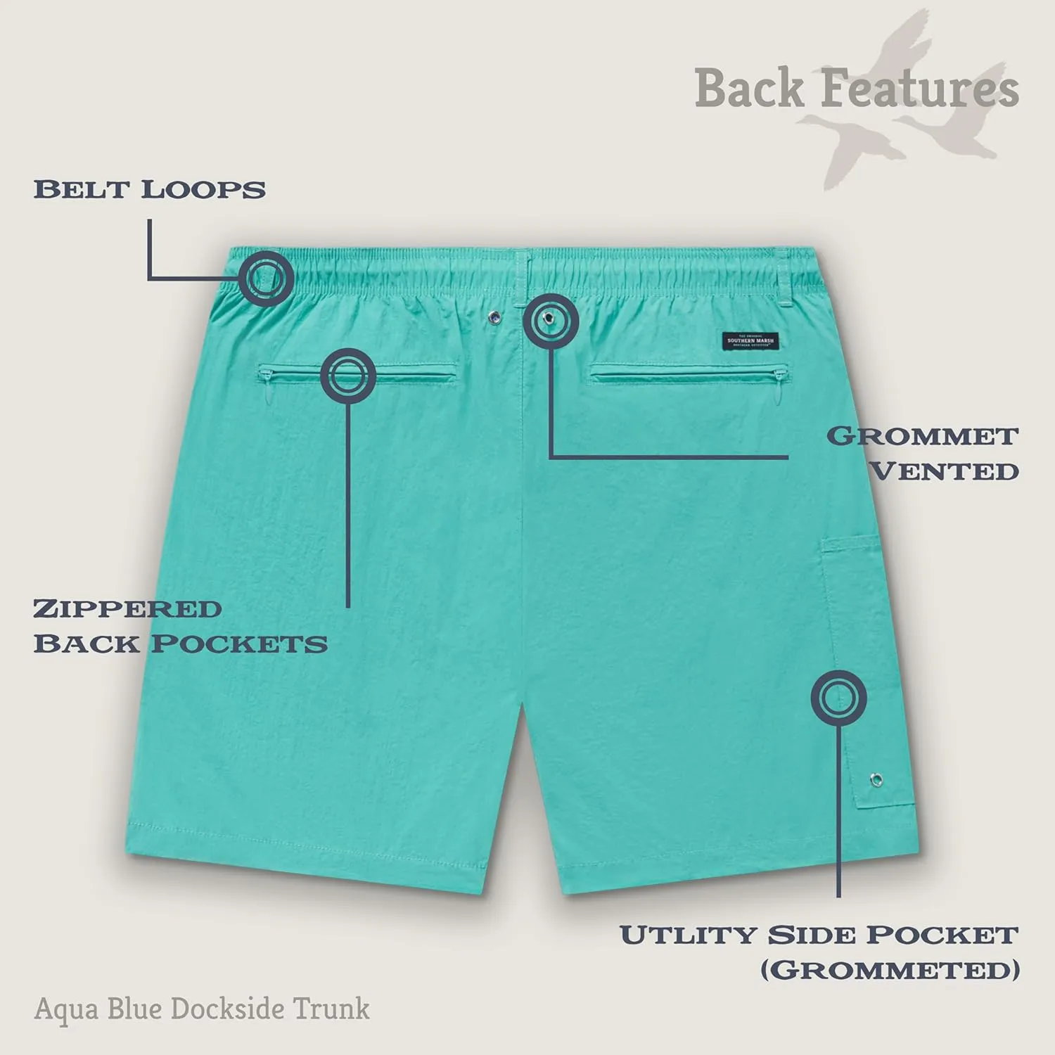 Southern Marsh Dockside Swim Trunk