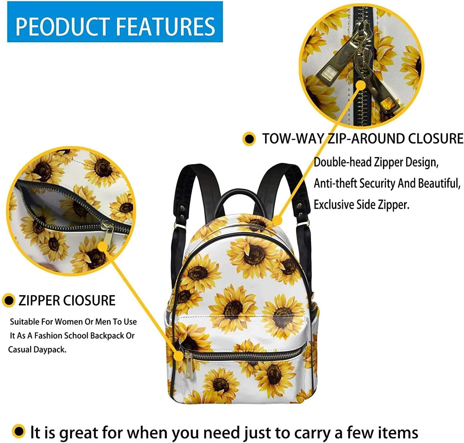 Southwestern Native PU Leather Backpack for Women Purse Small,Durable Daily Backpack Rucksack School Book Bag for Boys Girls,Aztec Turquoise Horses Dream Catchers
