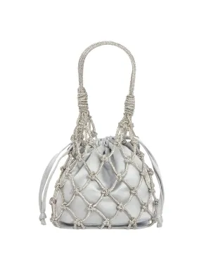 Sparkle Net Pouch in Silver