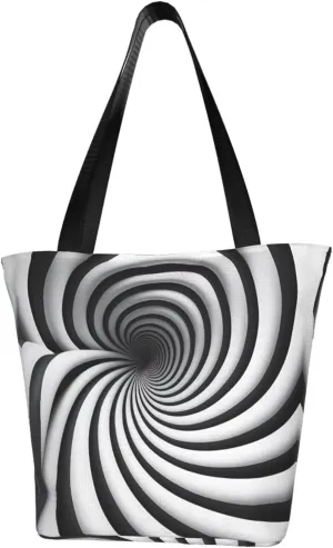 spiral optical illusion gif Cross-body Shoulder Bag, Women's One-shoulder Handbag, Weekend Travel Shopping and Playing Shoulder Bag
