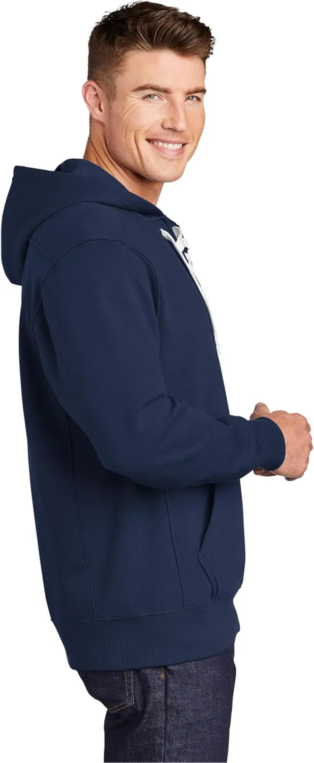 SPORT-TEK Men's Lace Up Pullover Hooded Sweatshirt