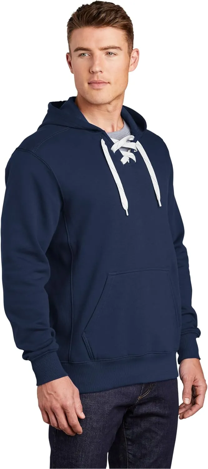 SPORT-TEK Men's Lace Up Pullover Hooded Sweatshirt