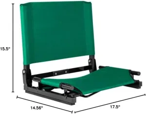 StadiumChair Gamechanger Bleacher Seat Forest Green