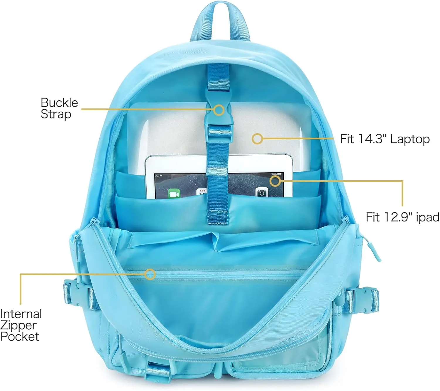 STEAMEDBUN Kawaii Backpack Cute Aesthetic Backpack for Girls,Ita Backpack with Inserts for School (without pins)