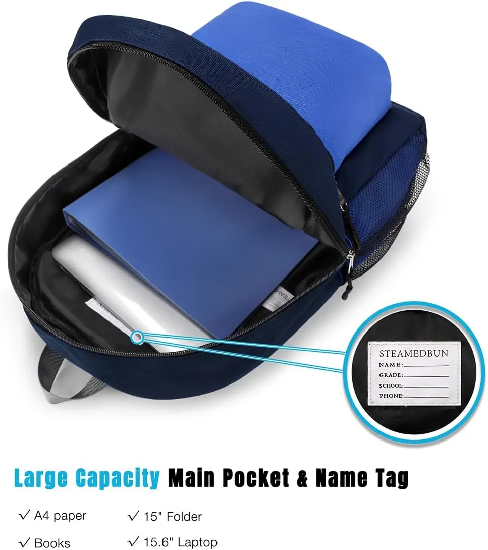 STEAMEDBUN Kids Backpack for Boys 5-9,Boys Backpack for Elementary School Bag