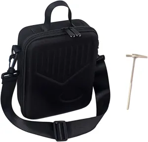 Storage Bag Portable Thumb Piano Carry Case with Shoulder Strap Durable Protection Against Bumps Zipper Closure Black Design for Travel and Personal Use