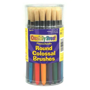 Stubby Paint Brushes - Round (30 Pack)