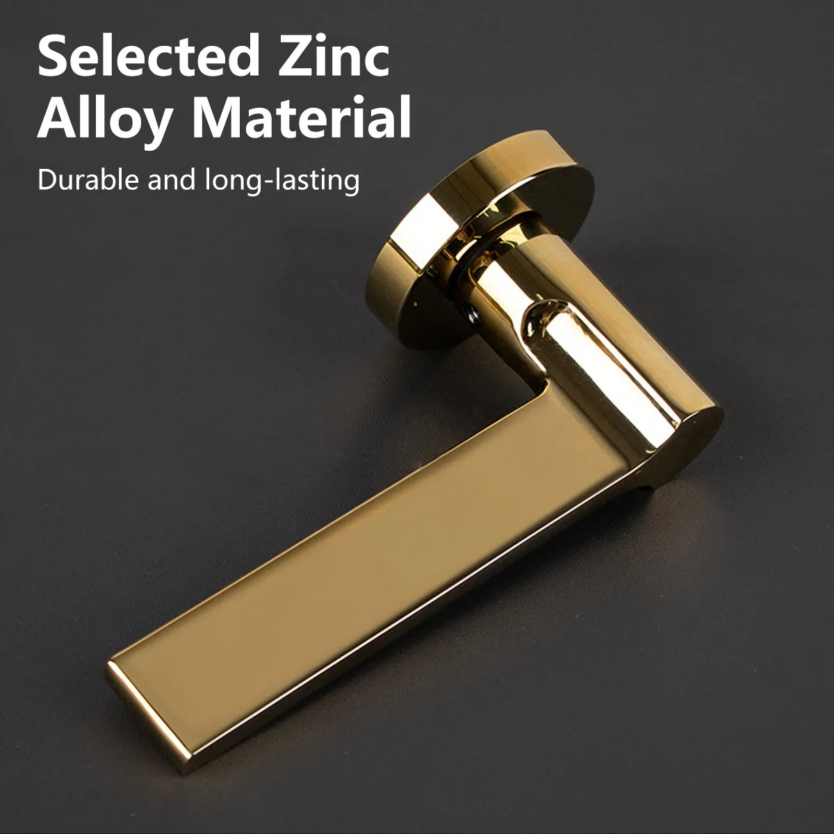 Stylish Aluminium Entrance Door Handles – Front Door Lever Handle Gold