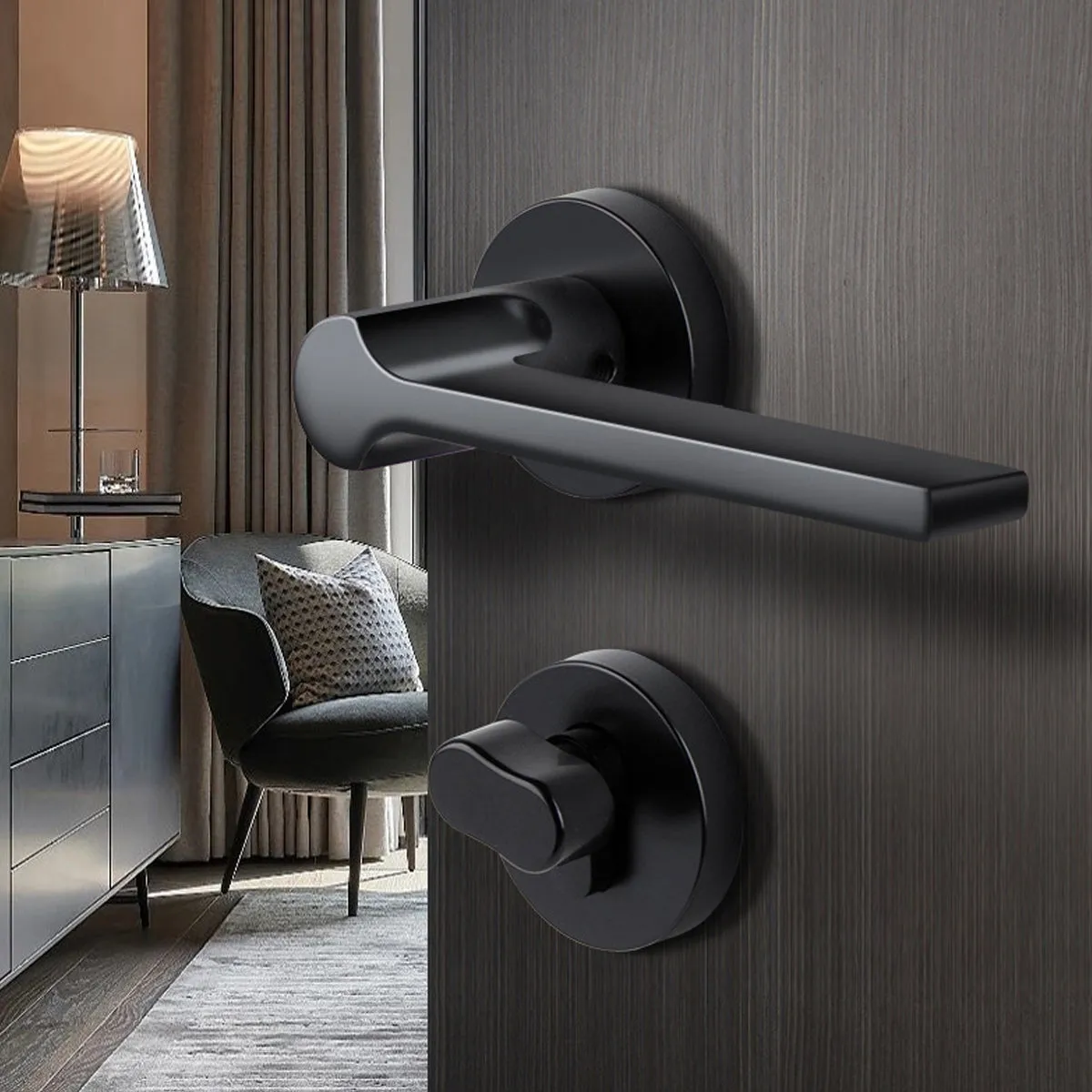 Stylish Aluminium Entrance Door Handles – Front Door Lever Handle Gold
