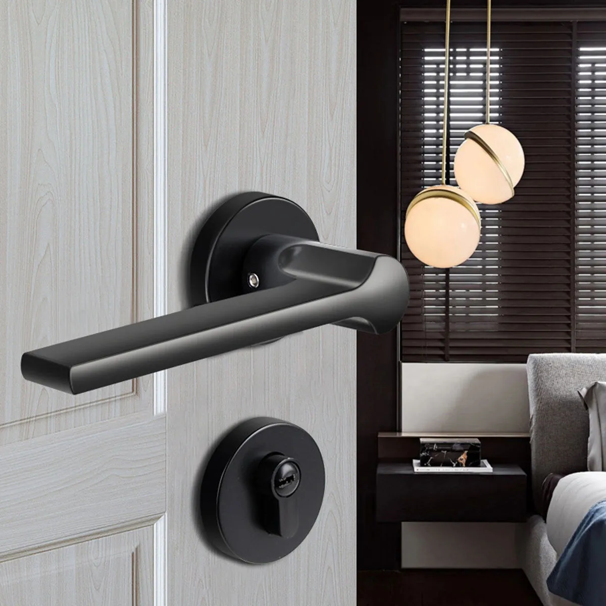 Stylish Aluminium Entrance Door Handles – Front Door Lever Handle Gold
