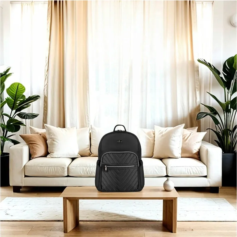 Stylish Laptop Backpack with Padded Compartment | 19L | Black