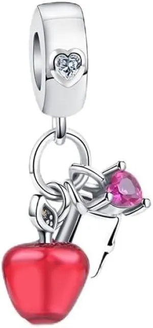 Sun Aircraft Globes Handbags Set Of 4 Pendant Charm Bracelet 925 Silver Bead DIY