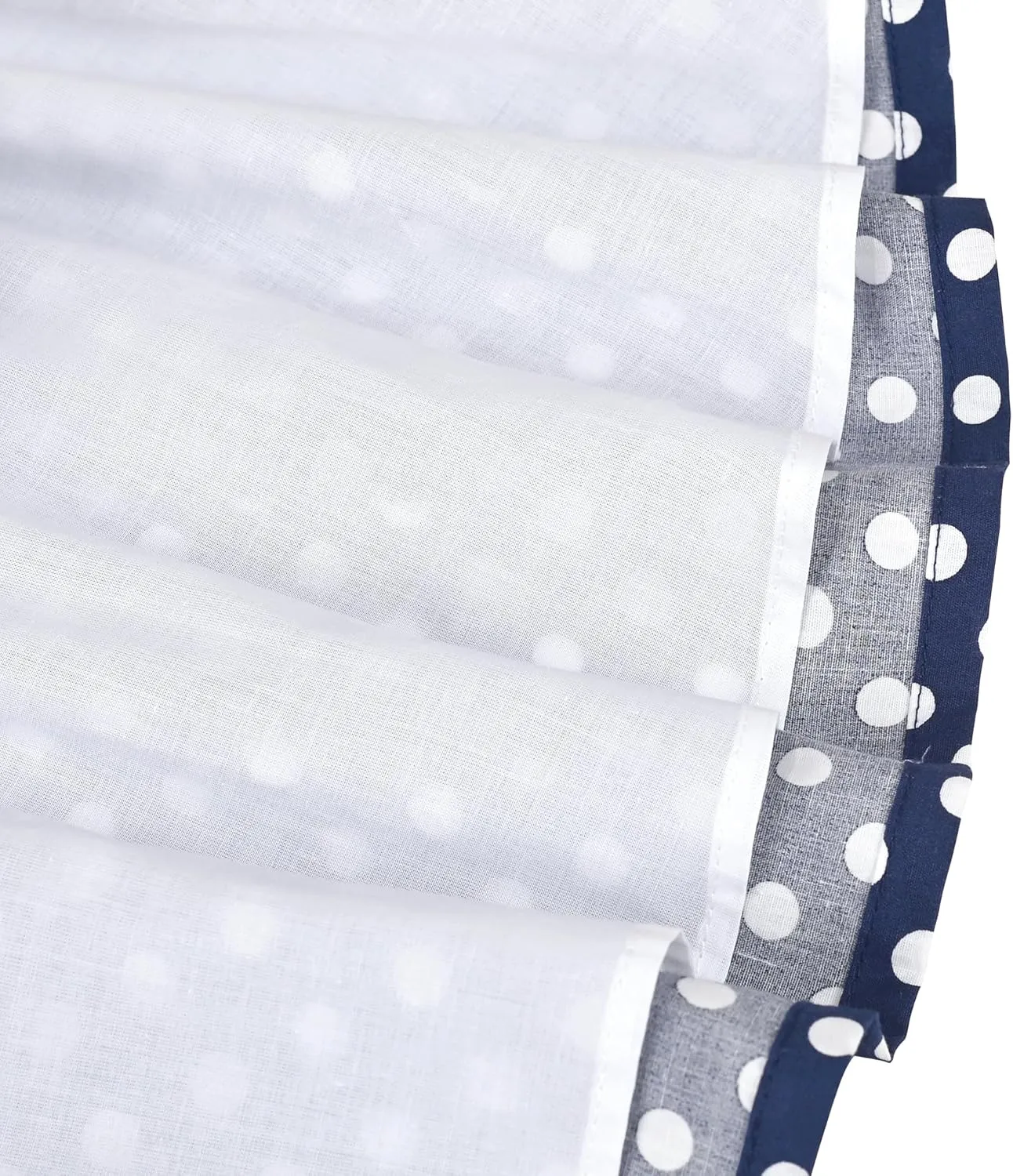 Sunny Fashion Girls Dress Blue Polka Dot Pocket Pleated Summer Sleeveless Cotton