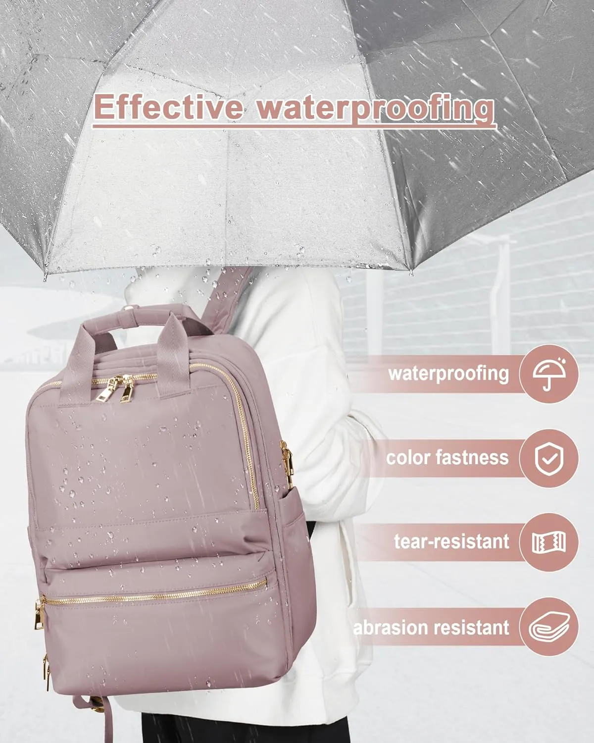 suratioTravel Backpack Carry On Flight Approved Small Travel Backpack For Women Carry On Backpack Personal Item Travel Bag Laptop Teacher Backpack Work Backpack For Traveling On Airplane Pink Purple
