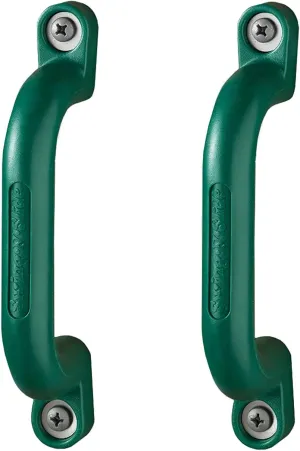 Swing-N-Slide WS 4410 Plastic Safety Handles with Mounting Hardware for Swing Sets, Playhouses, Play Towers and Wooden Playsets, Green